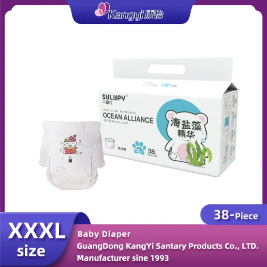 Baby Products High Quality Cheap Price OEM Disposable Soft Dry Surface Waist Type Baby Diapers